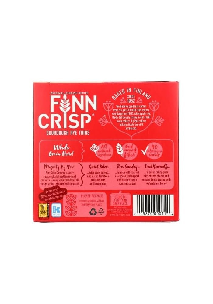 Finn Crisp Caraway Sourdough Rye Thins - Image 3
